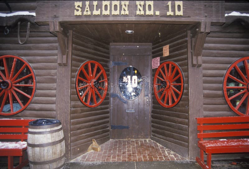 Entrance to saloon in Deadwood, SD. Entrance to saloon in Deadwood, SD