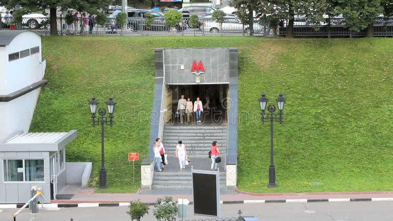 Entrada ao metro, Moscou, Rússia