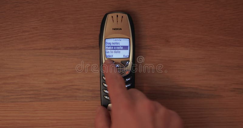 Jogo De Cobra Nokia Do Telefone Antigo Filme - Vídeo de