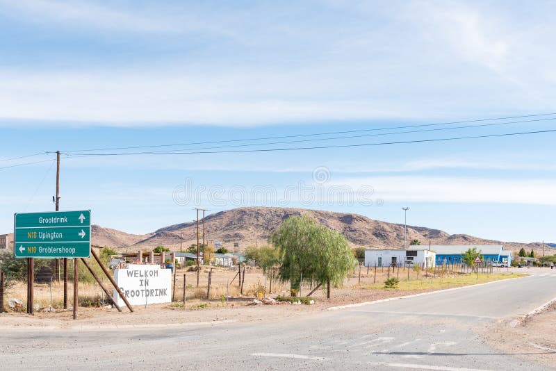 Entrada a Grootdrink imagens de stock