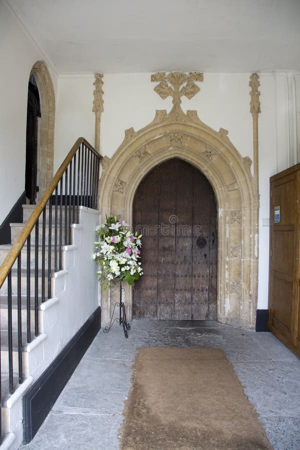 Entrada interior de la iglesia vieja de Somerset