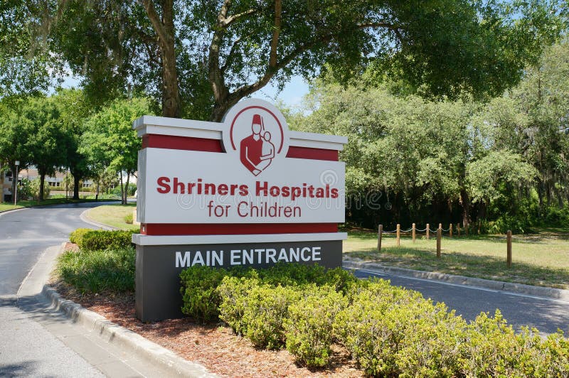 The main entrance of Shriners Hospitals for Children. The main entrance of Shriners Hospitals for Children