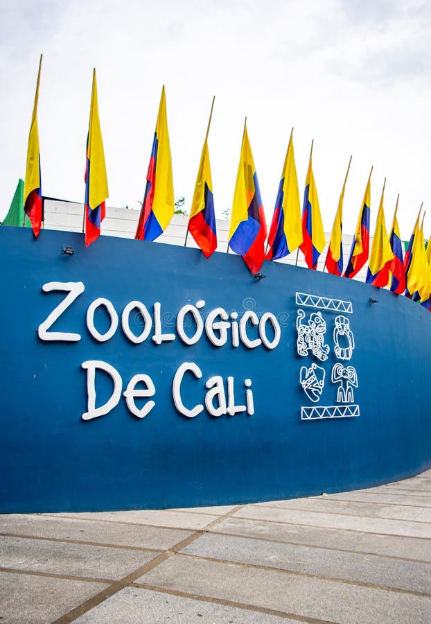 Entrada Zoológica em Cali imagens de stock