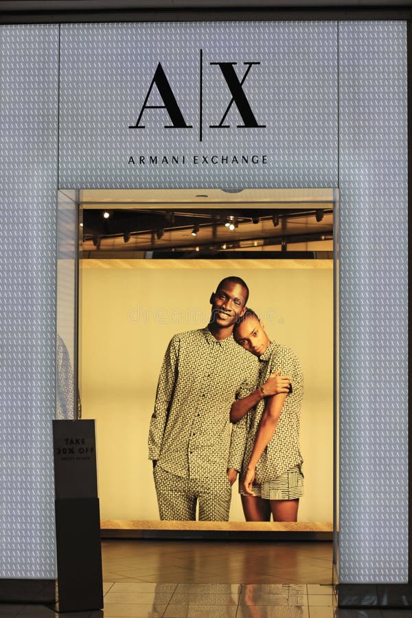 Entrance of an Armani Exchange Store Editorial Photo - Image of boutique,  clothing: 55161201