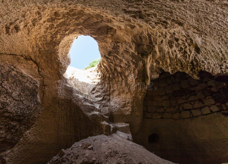 Entrance into the cave royalty free stock images