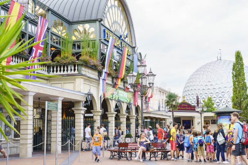 Entrance of Europa Park in Rust, Germany.