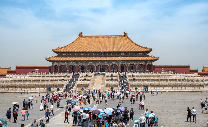 The entrance of the famous Forbidden city in Beijing, China