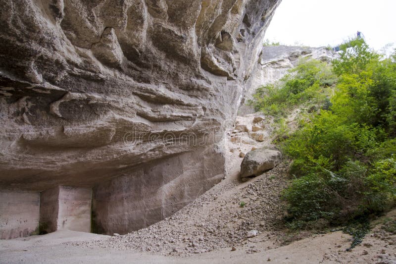 Entrance of the Fertorakos Quarry Stock Photo - Image of memorial ...