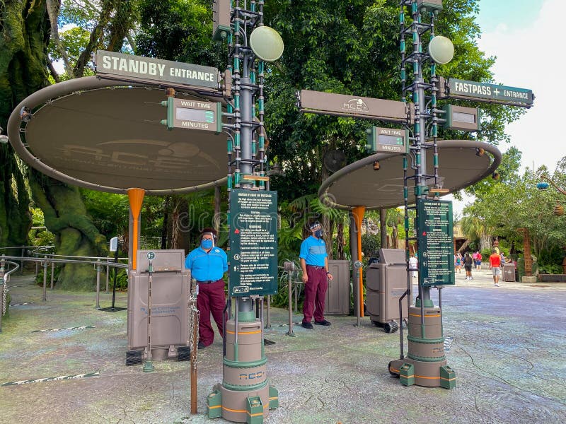 The entrance of Flight of Passage in the  Pandora area of Animal Kingdom at Disney World