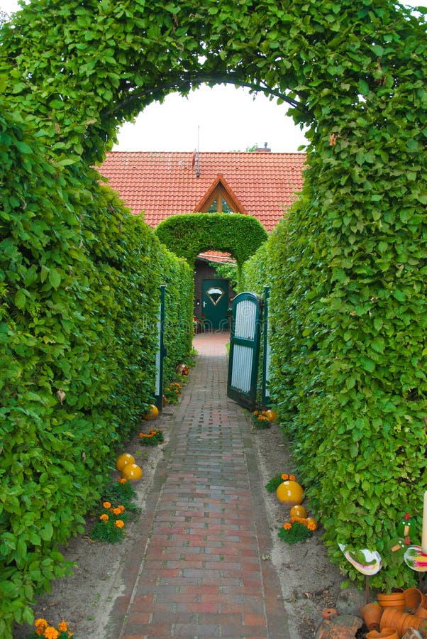 Entrance gate in a country house