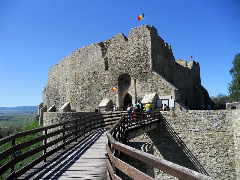 Neamt Citadel Ruins and Museum.Romania Editorial Photo - Image of