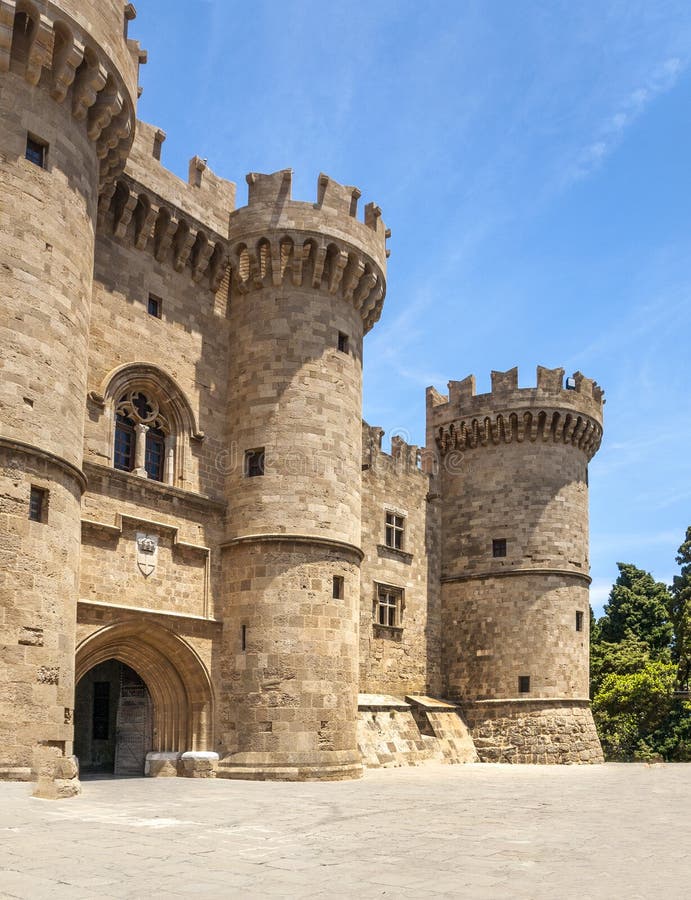 Palace of Grand Masters, Rhodes, Greece. Stock Photo - Image of knight,  travel: 11519532