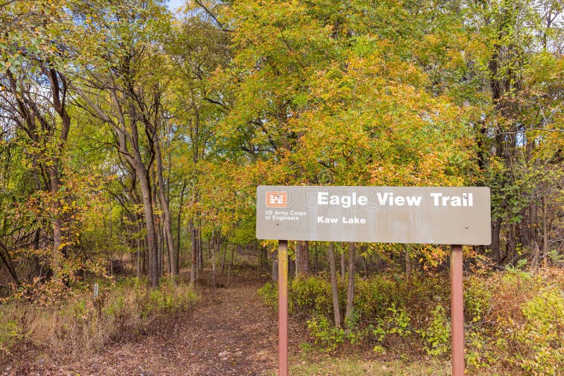 Entrance Sign of the Eagle View Trail Editorial Photography Image of