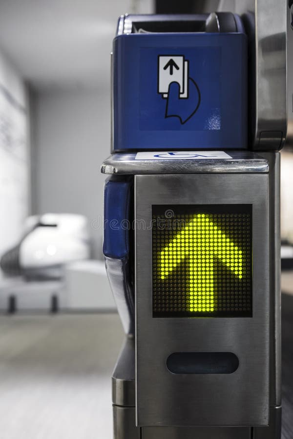 Entrance ticket for public train and subway royalty free stock images