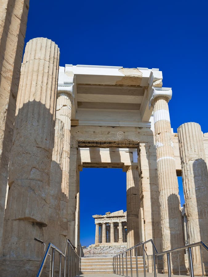 Entrance to Acropolis at Athens, Greece