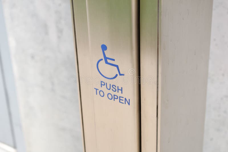 Handicap Door Push Button Stock Photos Download 69 Royalty Free