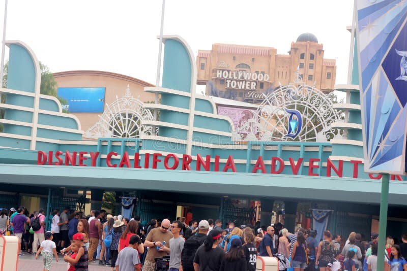 Entrance to Disneyland California Adventure stock image Entrance to Disneyland California Adventure stock image