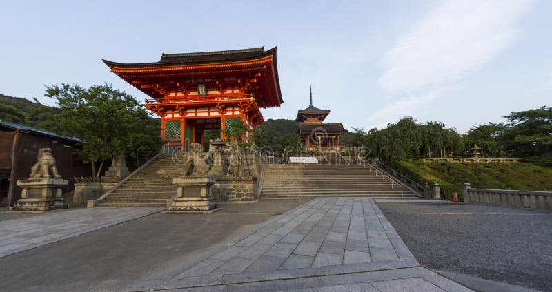 Entrance To the Famous Kiyomizu Dera Temple in Kyoto, Japan Stock Image