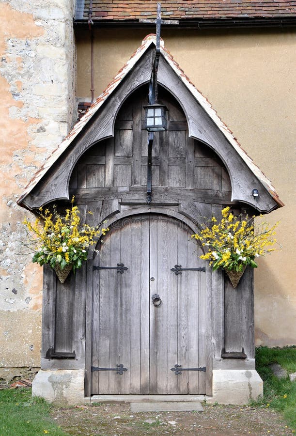 Entrance to a Medieval Church and Graveyard