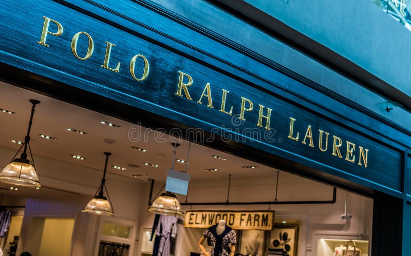 Entrance To Ralph Lauren Store in Singapore Shopping Mall Editorial ...