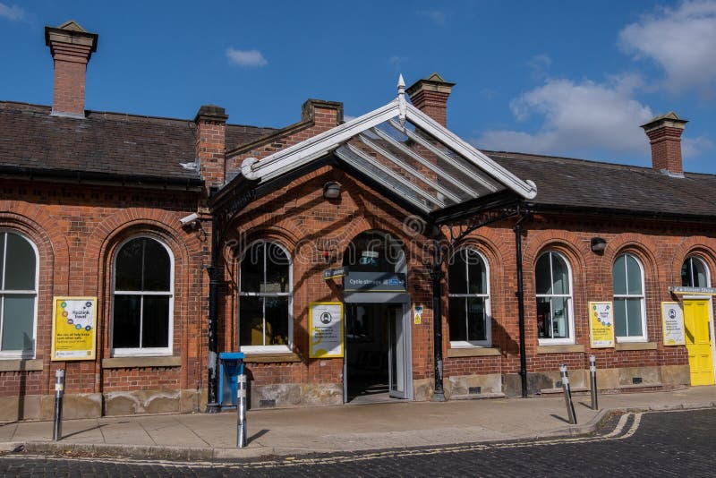 Entrance To the Train Station Ormskirk Lancashire September 2020