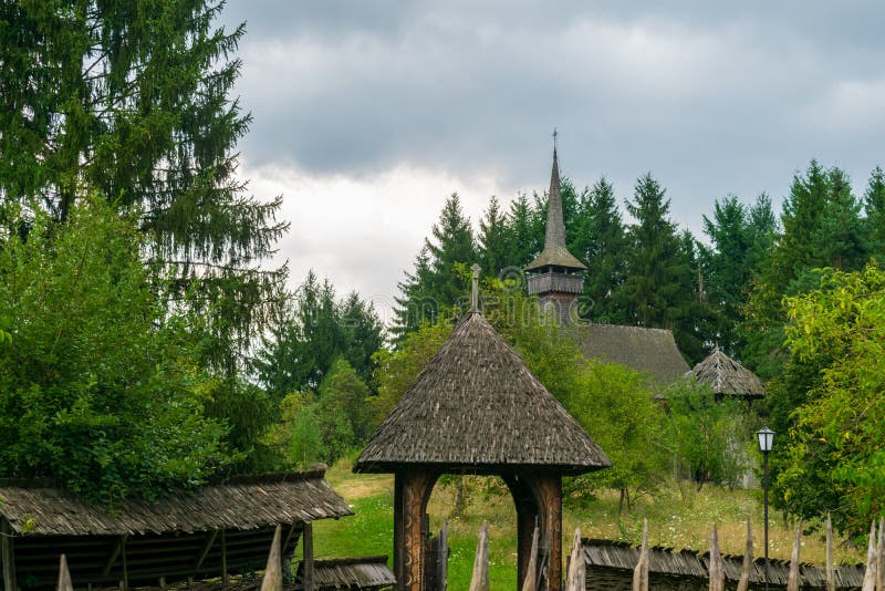 The Entrance To the Wooden Church from Oncesti, Maramures Village ...