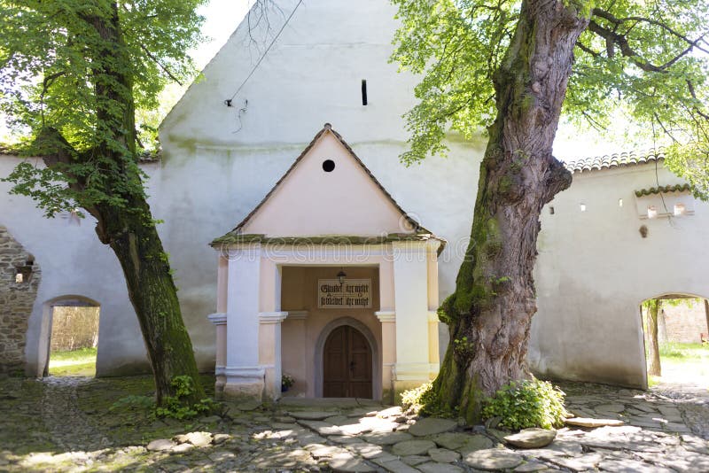 Fortified church from Cincsor entrance view