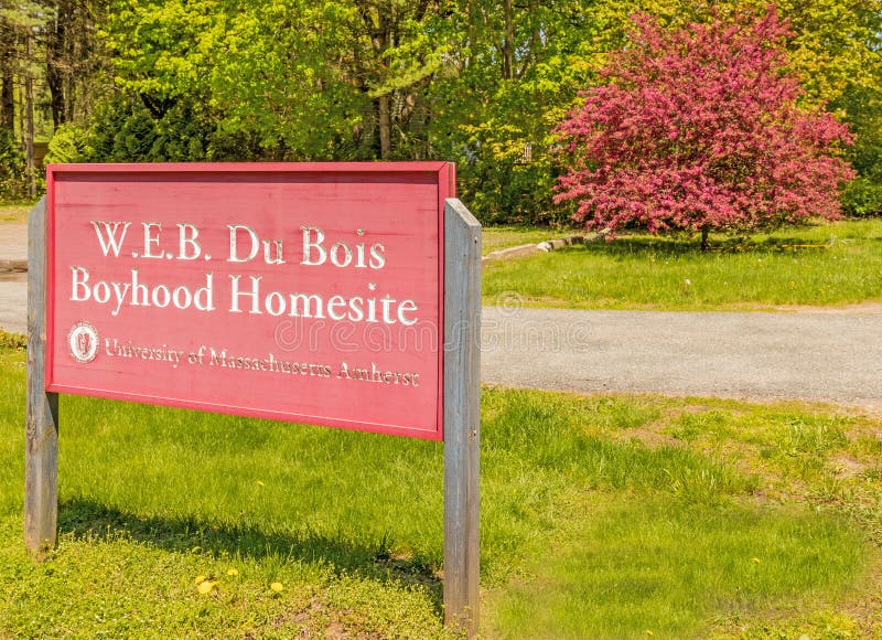 Entrance civil rights activist W.E.B. DuBois boyhood home in Spring