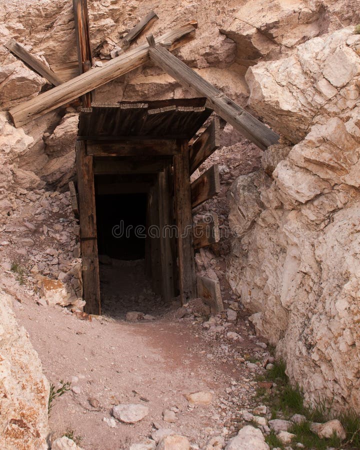 Entrance to an old decaying mine shaft. Entrance to an old decaying mine shaft.