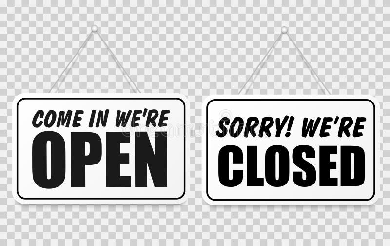 Entre, estamos abertos ou fechados na placa com uma corda em fundo transparente Vetor ilustração royalty free Entre, estamos abertos ou fechados na placa com uma corda em fundo transparente Vetor ilustração royalty free
