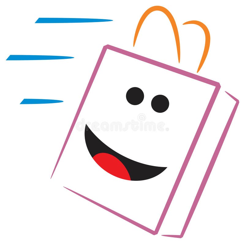 Entrega feliz ilustração do vetor