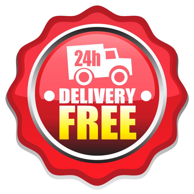 Free delivery 24h like badge. Free delivery 24h like badge