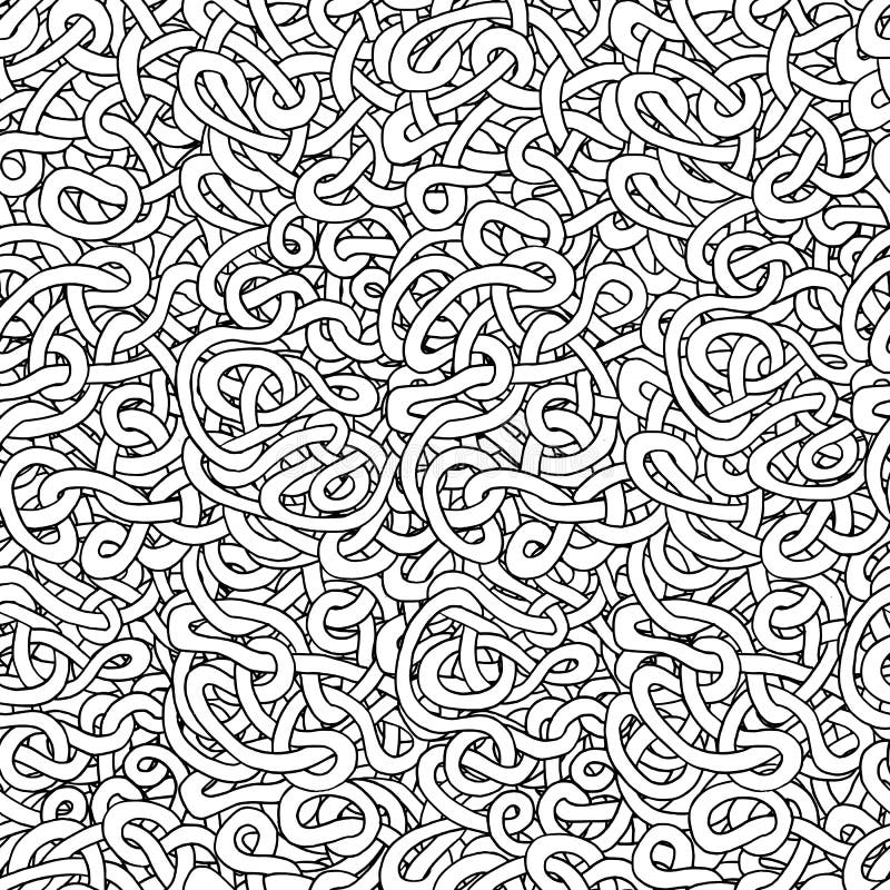 Entregue o teste padrão sem emenda abstrato tirado com tubulações/sem-fins/linhas ilustração royalty free Entregue o teste padrão sem emenda abstrato tirado com tubulações/sem-fins/linhas ilustração royalty free