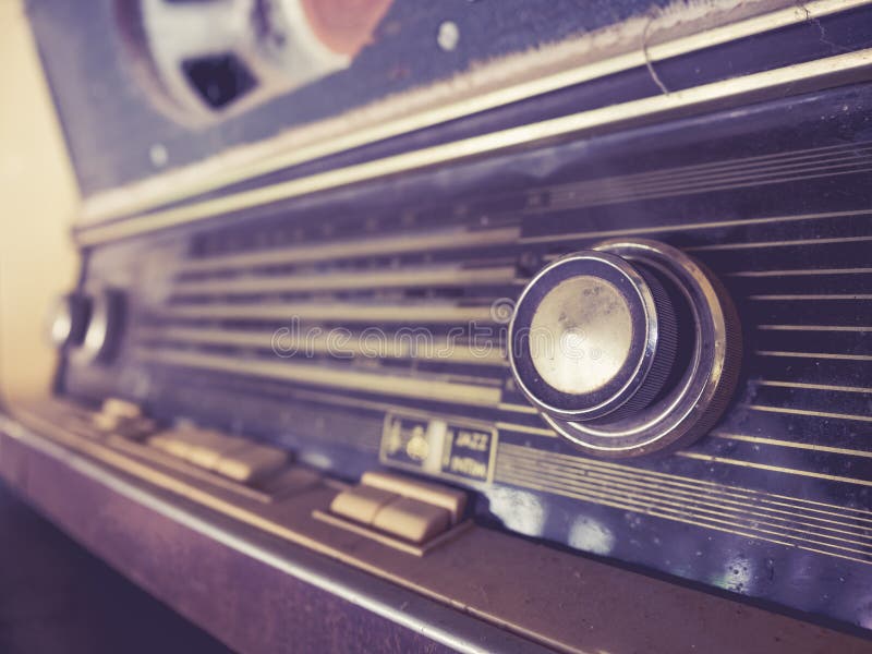 Entretenimento de rádio retro da música do canal do acordo do vintage