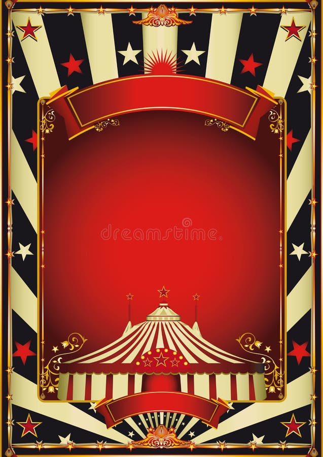 Entretenimiento agradable del circo del vintage stock de ilustración Entretenimiento agradable del circo del vintage stock de ilustración
