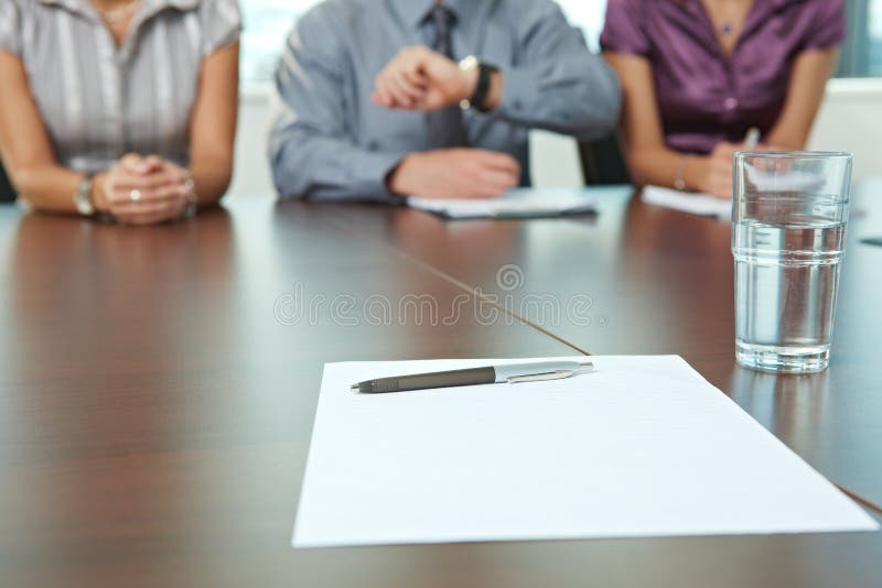 Entrevista de trabalho fotografia de stock Entrevista de trabalho fotografia de stock