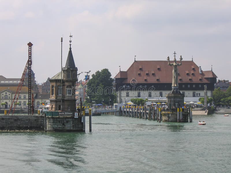 Constance Harbor on Lake Constance, Germany Stock Photo Image of tourists, travel 192083910