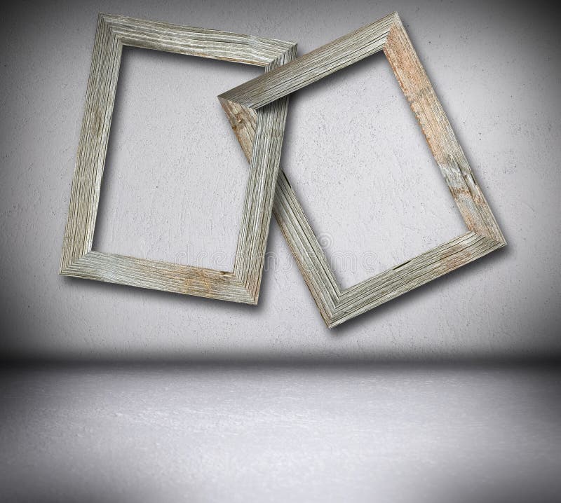 Entwined old wooden frames stock image. Image of creative 31238377