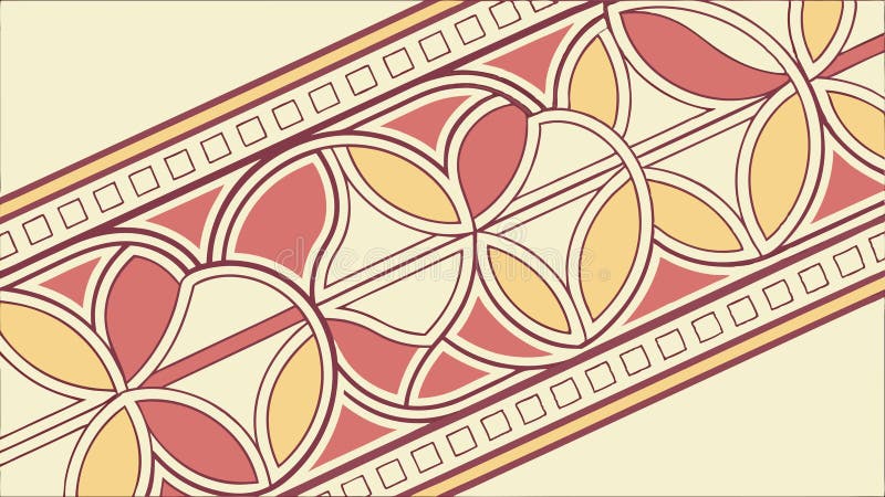 Entwurf eines geometrischen Musters eines Tile Design-Elements Vektordesign Generative AI lizenzfreie abbildung