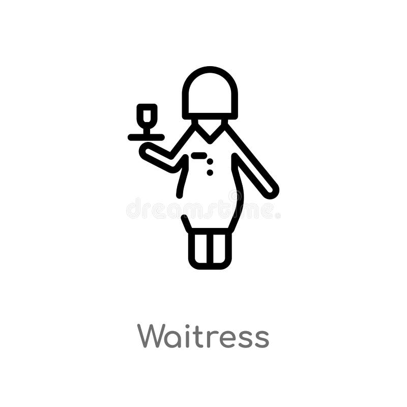 Entwurfskellnerin-Vektorikone lokalisiertes schwarzes einfaches Linienelementillustration vom Alkoholkonzept Editable Vektoransch stock abbildung Entwurfskellnerin-Vektorikone lokalisiertes schwarzes einfaches Linienelementillustration vom Alkoholkonzept Editable Vektoransch stock abbildung