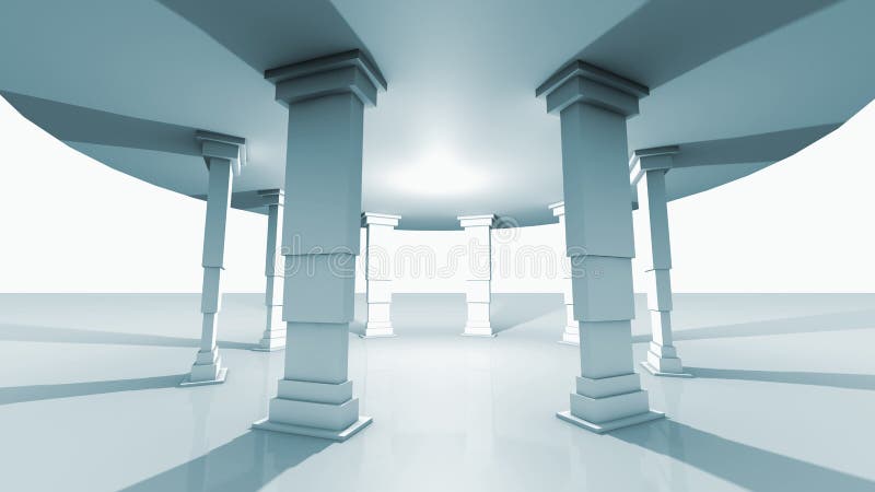Entziehen Sie Architekturhintergrund Innenraum lizenzfreie abbildung Entziehen Sie Architekturhintergrund Innenraum lizenzfreie abbildung