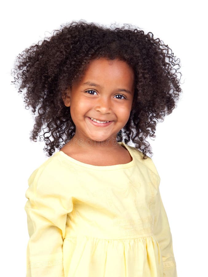 Entzückendes afrikanisches kleines Mädchen mit schönem hairst stockfotografie Entzückendes afrikanisches kleines Mädchen mit schönem hairst stockfotografie