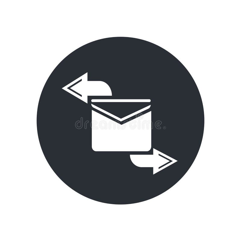 Envelop met het vectordieteken van het Berichtpictogram en symbool op witte achtergrond, Envelop met het concept van het Berichte royalty-vrije illustratie Envelop met het vectordieteken van het Berichtpictogram en symbool op witte achtergrond, Envelop met het concept van het Berichte royalty-vrije illustratie