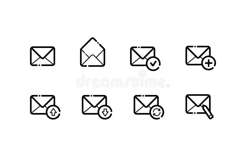Envelope Icon Isolated on White Background. Envelope Logo in Trendy