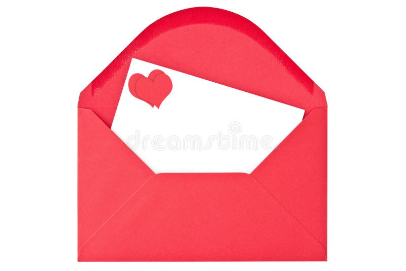 Envelope with love letter