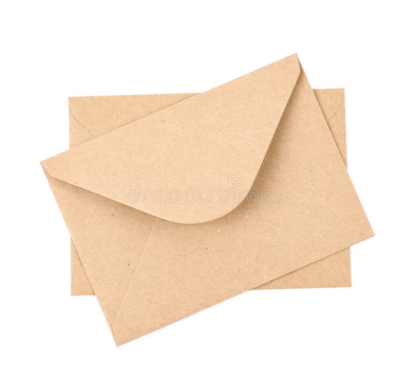 Envelope Made of Recycled Paper Stock Image Image of email, address