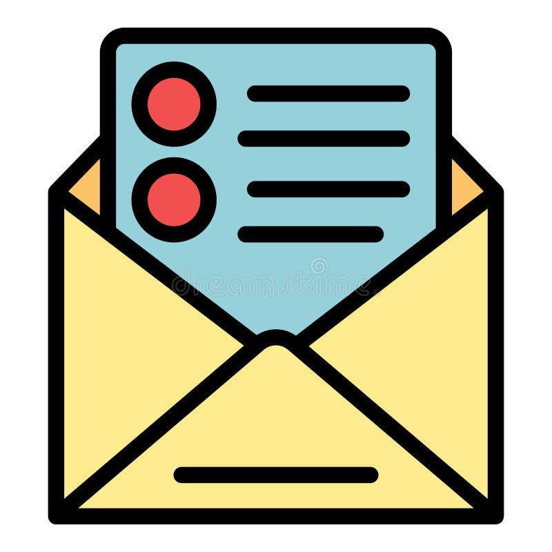 Envelope catalog icon outline style Royalty Free Vector