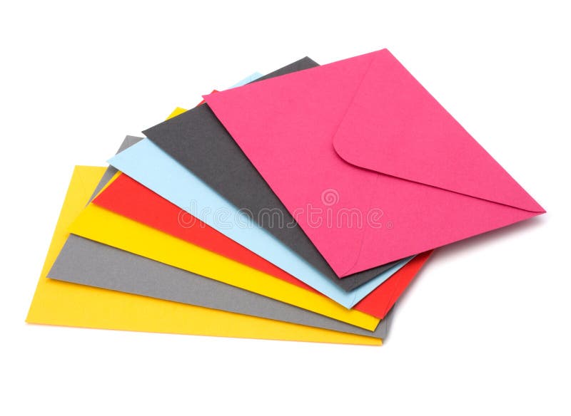 Envelopes Isolated On The White Background Stock Photo Image of