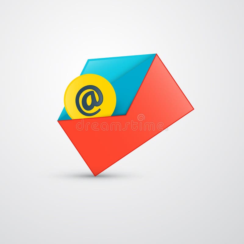 Enveloppe de vecteur - icône d'email illustration stock Enveloppe de vecteur - icône d'email illustration stock
