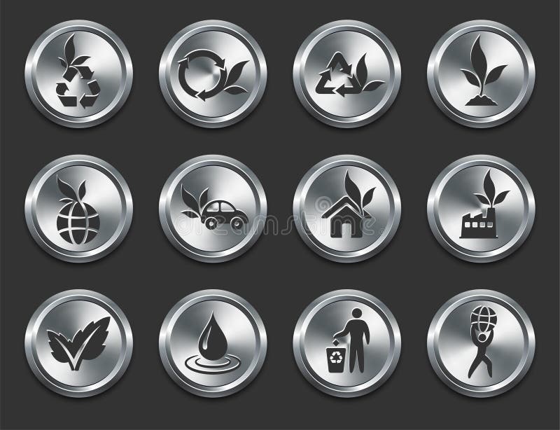 Environment Icons on Metal Internet Buttons